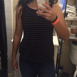 Old navy | Black striped top | sleeveless